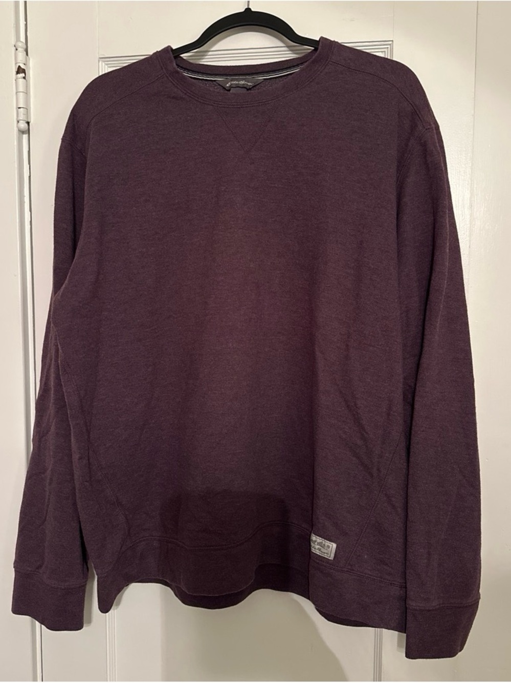 Eddie Bauer Men's Crewneck Sweater in Plum